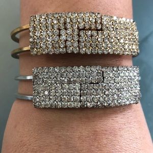 TWO COSTUME BRACELETS .